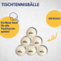 Best Sporting Lot de 100 balles de Tennis de Table Blanches I 1 étoile de qualité I Set de Tennis de Table pour l'intérieur et l