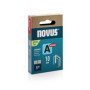 NOVUS TOOLS Agrafes en fil fin 10 mm super dure de type 53, 800 pièces, agrafes galvanisée pour tissus, cuir, capitonnage ou moq