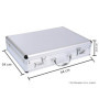 GRÄWE Mallette en aluminium avec compartiment pour documents, valise d'affaires avec serrure à combinaison - Argenté - Environ 1