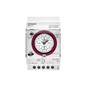 GRÄSSLIN 01.28.1001.1 talento 111 SK- Horloge de Distribution analogique avec Programme journalier I 3TE I 1 Canal I Montage sur