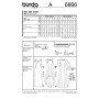 Burda B6866 Patron de Couture Robe de Soirée 19 x 13 cm, 36-48