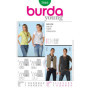 Burda 7810 Patron de couture pour gilet (homme et femme), taille 32-44-44-54