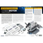 Franzis Kit modélisme, Moteur Hybride échelle 1:3, 110 pièces à insérer et Visser Module Son intégré Manuel 86 Pages avec Livre 