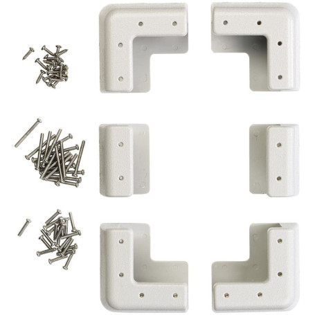 Kit de fixation pour panneau solaire en ABS - coloris gris [Revolt]