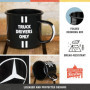 Nostalgic-Art Tasse rétro en émail, 360 ml, Daimler Truck – Drivers Only – Idée de cadeau pour fans d'automobiles, Mug de campin