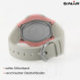Montre pour fille SINAR XE-64-9 avec écran LCD numérique à quartz 10 bar bracelet silicone sport