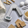 CASO Kitchen Ecostyle - Balance de cuisine design, balance de cuisine numérique à énergie cinétique, pas besoin de piles, jusqu'