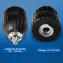 S&R Mandrin Perceuse SDS Auto serrant 1.5-13 mm 1/2-20UNF avec Adaptateur SDS-plus. Pour Perceuse Bosch Metabo Makita etc