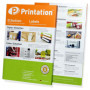 Printation Étiquettes Autocollantes 105 x 70 mm - 200 Étiquettes Adresse Blanches, Adhésives et Personnalisables, 8 Autocollants