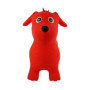 Jamara 460454 – Animal Sauteur Chien Rouge avec Pompe - Favorise Le Sens De L‘Équilibre, Oreilles d‘Animaux comme Support, résis