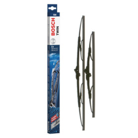 Bosch Balai d'Essuie-Glace Conventionnel Twin 534, Longueur: 530mm/380mm − 1 Paire de Balais avant