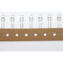 Lumetheus LED Diodes électroluminescentes 5mm couleur Blanc 7000 mcd 20 pièces 2 - 3V 2 Pin LEDs Ampoule Diode à souder