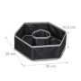 Relaxdays Jeu de Lancer, Washer Toss, 6 disques, 2 cibles, Enfants & Adultes, Jouet pour Jardin et Plage, Multicolore
