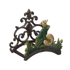 Relaxdays Support pour Le Tuyau d’arrosage, Mural, Antique, Montage Mural, Fonte de Fer, HLP 23x24x15 cm, Multicolore