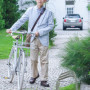 Relaxdays Râtelier pour 3 vélos, Montage au Sol, Roues de Largeur 50 mm Max., en métal, Garage, argenté