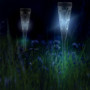 Relaxdays Lampe Solaire pour extérieur, Set de 8, Originale, Ressemble à Une Torche, avec Piquet, HD : 41x7 cm, Noire