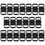 welsberg 20 Pcs Mini Plastique Boucles pour Sangles 10mm, Fermoirs à Clic 29x15x5mm, Attaches à Clip pour Colliers de Chien ou d
