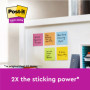 Post-it Z-Notes Autocollantes Super Sticky, Couleurs Boost, Pack de 5 Blocs, 90 Feuilles par Bloc, 76 mm x 76 mm - Feuillets Sup
