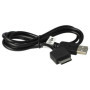 vhbw Câble USB compatible avec Sony Playstation Portable Go PSP-N1003, PSP-N1004 console - câble de données 2 en 1 / chargement 
