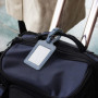 kwmobile 2x Étiquette bagage pour valise - Lot 2x Tag porte-étiquette pour valise et sac de voyage avec carte nom adresse numéro