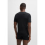 BOSS Hommes TShirtRN 3P Classic Lot de Trois t-Shirts en Coton à Logo brodé