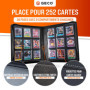 Toploader Binder - Album 9 poches Premium Toploader avec 252 compartiments pour Toploader standard 3''x4'' - Album de cartes à c