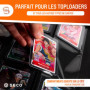 Toploader Binder - Album 9 poches Premium Toploader avec 252 compartiments pour Toploader standard 3''x4'' - Album de cartes à c