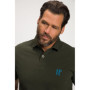 JP 1880 Lot de 2 Polos piqué 1/2 T-Shirt, Taupe foncé, XXXXXXL Homme