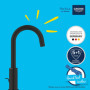 Grohe - Start Mitigeur Monocommande Lavabo, Robinet Salle de Bains, Taille L, Economie d'Eau, Installation Facile, Rotation 360°
