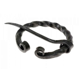 Pera Peris Petite fibule en fer à cheval de l'époque viking en fer avec extrémités roulées Broche mystique Viking Bijoux pour vê