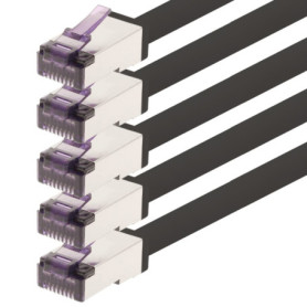 1aTTack.de - 7,5 m - Câble réseau CAT6a Superflex Ethernet Gigabit LAN Câble patch RJ45 CAT6 A 10000 Mbit s SFTP PIMF 500 MHz co
