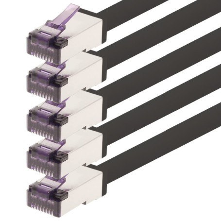 1aTTack.de - 7,5 m - Câble réseau CAT6a Superflex Ethernet Gigabit LAN Câble patch RJ45 CAT6 A 10000 Mbit s SFTP PIMF 500 MHz co