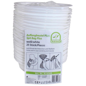 25 Pièces Sachet pour Mal de L'Air avec Embouchure Medi-Inn Sacs à Vomi Sac de Vomissement Sac Collecteur