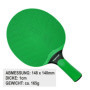 Imperial Raquette de tennis de table Power Strike (verte) | TT-Spezial - Schütt Tennis de table
