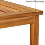 Table Basse de Jardin Washington en Bois d'acacia 45 x 45 cm Table d'appoint 2 Niveaux intérieur extérieur