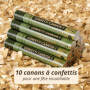 10 Canons à Confettis de Mariage Or Mat – Biodégradable – Premier Confetti en Papier FSC® au Monde – Facile et Sûr à Utiliser