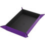 Asmodee - Gamegenic : Piste à dés magnétique Rectangulaire réversible Noir/Violet - Magnetic Dice Tray Rectangular Black/Purple 