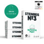Steinbeis No.3 Papier pour imprimante – 2500 (5 x 500) feuilles de papier recyclé A4 80 g/m² blanc et sans chlore de qualité sup