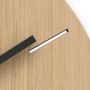 Cander Berlin MNU 2730 E Horloge murale en bois 28 cm silencieuse moderne placage chêne vintage sans bruit de tic-tac pour salon