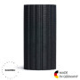 BLACKROLL GROOVE (30 x 15 cm) | Rouleau de massage rainuré & foam roller de sport maison original en dureté moyenne pour l'exerc
