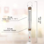 Lantelme Thermomètre pour aliments pour la conservation110 °C analogique dans un support en fil métallique 4419