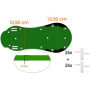 Pangolino Chaussures à ongles entièrement assemblés - Clous de 42 mm + clous de 60 mm - Utilisé comme aérateur de pelouse ou com