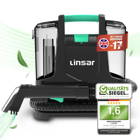 Linsar - Appareil de nettoyage pour tissus d'ameublement - Pulvérisation, nettoyage et aspiration - Aspirateur humide et sec pou