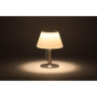 BOLD Lampe de table LED sans fil pour l'extérieur (port USB-C + solaire, batterie pour jusqu'à 6 heures d'autonomie, IP44, inten