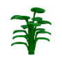 CMC imports 6255 Lot de 20 blocs de construction à clipser, vert clair, compatibles avec 3 grandes feuilles, pour jardin, ville,