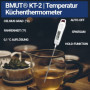 1 thermomètre de cuisine (numérique) - Rapide - Pour aliments et boissons (de -50 °C à +300 °C) - BMUT KT-2 - Thermomètre de cui