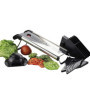 Chef's INSPIRATIONS Mandoline coupe-légumes avec lame en V, mandoline et mandoline à julienne avec 6 inserts différents, brosse 