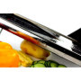 Chef's INSPIRATIONS Mandoline coupe-légumes avec lame en V, mandoline et mandoline à julienne avec 6 inserts différents, brosse 