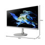 Acer CB342CKC - Écran PC 34" QHD UltraWide, 75Hz (3440x1440, 21:9, AMD Radeon FreeSync, 1ms VRB, 400 Nits, Comfyview, Télécomman