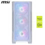 Boîtier ATX semi-tour MSI MAG FORGE M100R WHITE Blanc Acier Verre trempé